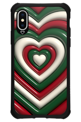 XMAS Hearts - Apple iPhone XS