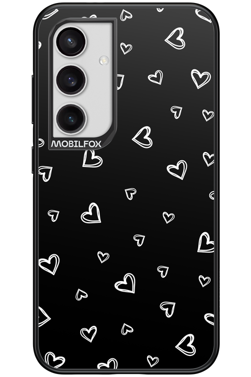 Monochrome Hearts 2.0 - Samsung Galaxy S24