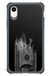 Money Burn B&W - Apple iPhone XR
