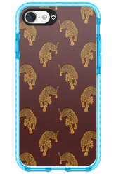 Burgundy Leopard Pattern - Apple iPhone 8