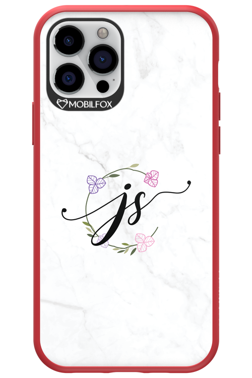 JS Monogram White - Apple iPhone 12 Pro