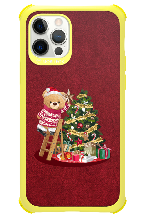 Christmas Bear (Burgundy) - Apple iPhone 12 Pro