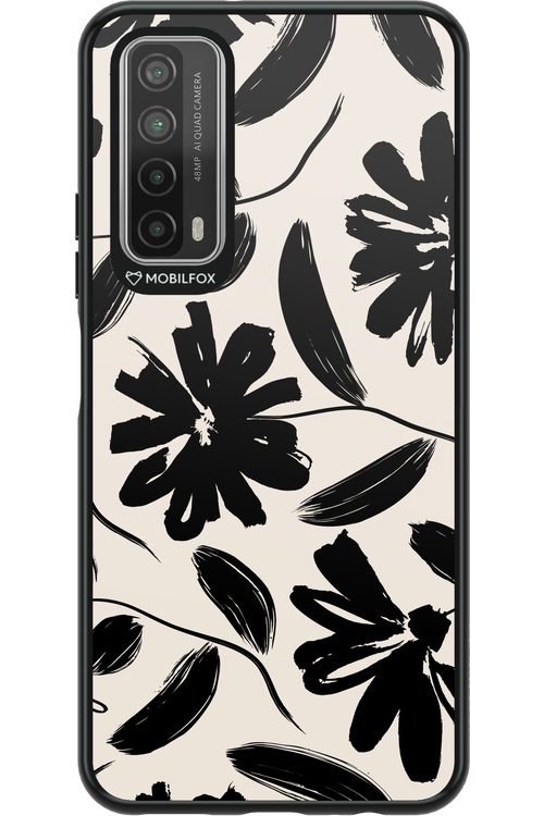 Monochrome Flowerss - Huawei P Smart 2021