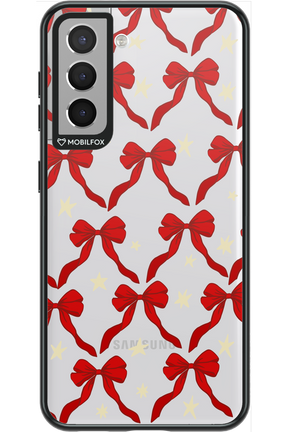 Bow & Stars (Transparent) - Samsung Galaxy S21