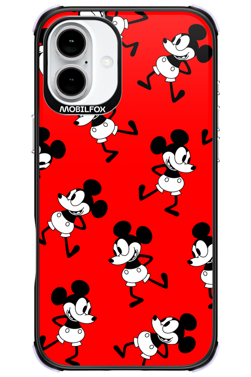 Iconic Mouse (red pattern) - Apple iPhone 16 Plus