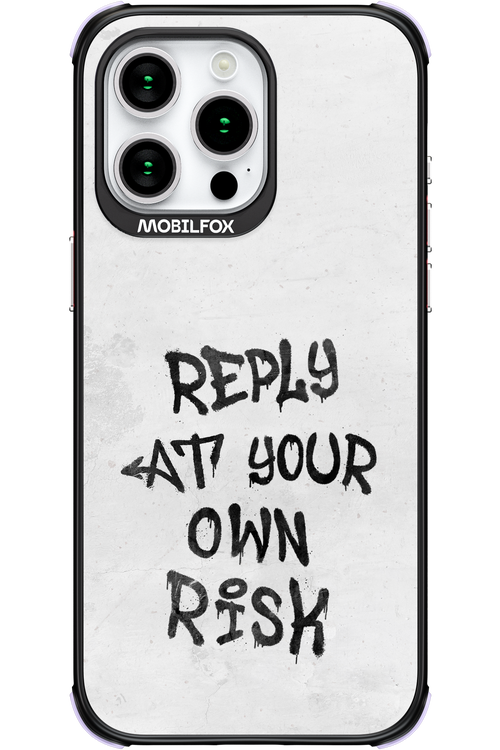 At Your Own Risk 2.0 - Apple iPhone 15 Pro Max
