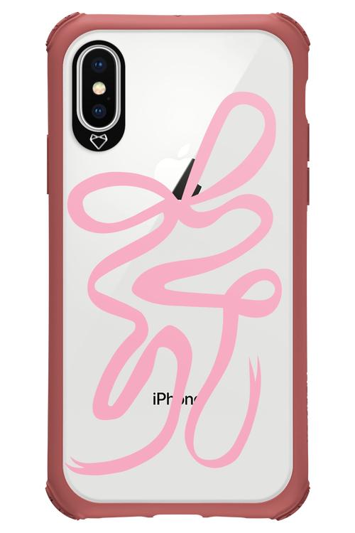 Pink Bow - Apple iPhone X