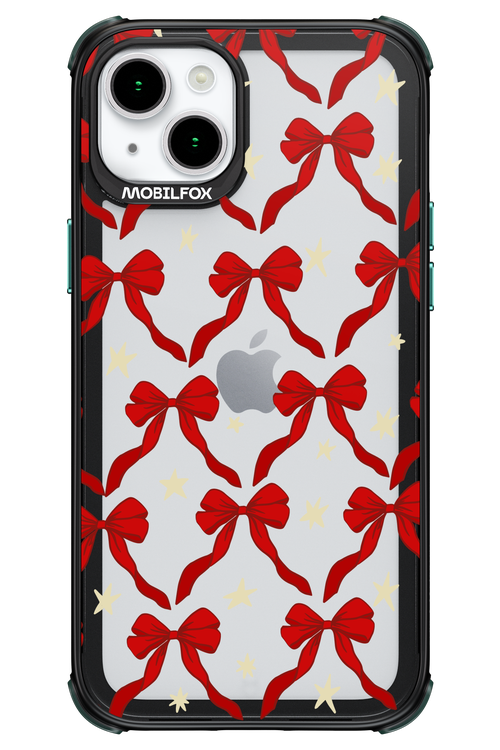 Bow & Stars (Transparent) - Apple iPhone 15 Plus