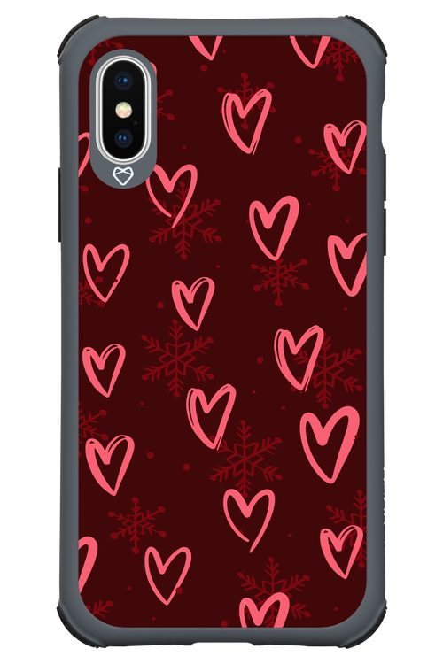 Christmas Hearts - Apple iPhone XS