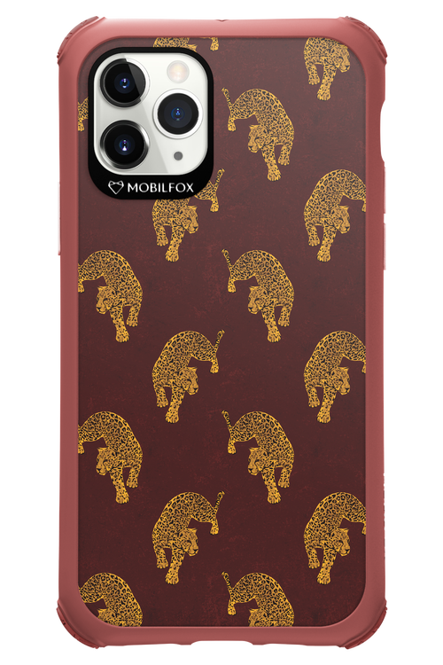 Burgundy Leopard Pattern - Apple iPhone 11 Pro