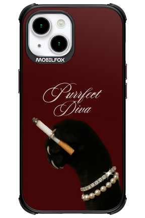 Purrfect Diva - Apple iPhone 15