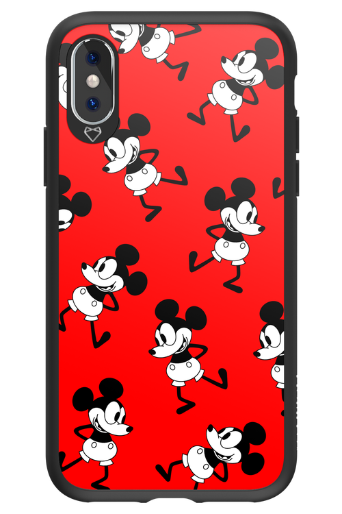 Iconic Mouse (red pattern) - Apple iPhone X