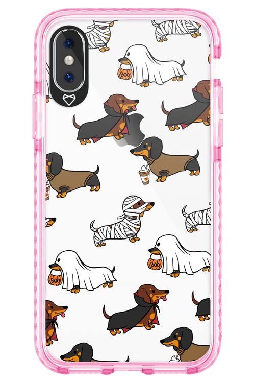 Scary Dachshund (Transparent) - Apple iPhone XS