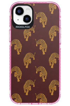 Burgundy Leopard Pattern - Apple iPhone 14 Plus