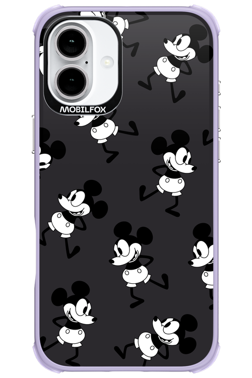 Iconic Mouse (antracite pattern) - Apple iPhone 16 Plus