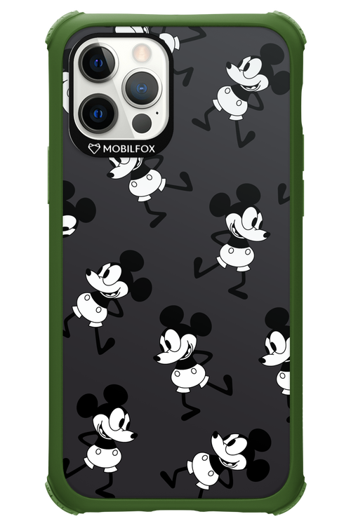 Iconic Mouse (antracite pattern) - Apple iPhone 12 Pro