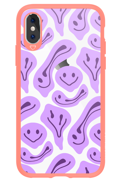 Fluid Smiley Purple - Apple iPhone XS