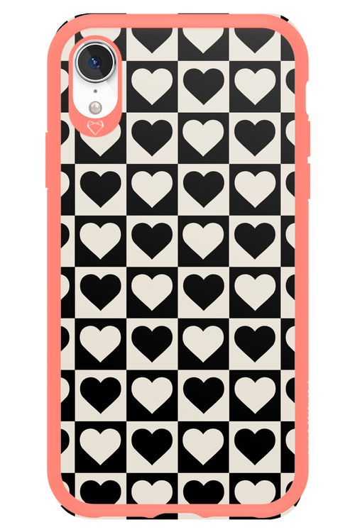 Checkered Heart - Apple iPhone XR