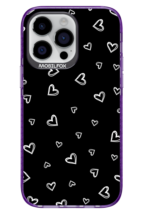 Monochrome Hearts 2.0 - Apple iPhone 14 Pro Max