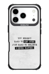 Hard to Believe - Apple iPhone 17 Pro