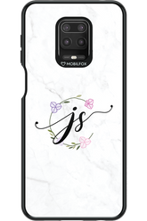 JS Monogram White - Xiaomi Redmi Note 9 Pro