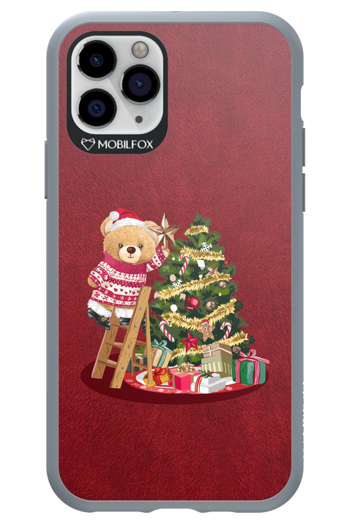 Christmas Bear (Burgundy) - Apple iPhone 11 Pro