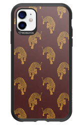 Burgundy Leopard Pattern - Apple iPhone 11