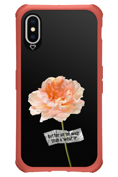 Flower Black - Apple iPhone X