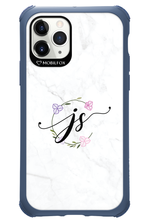 JS Monogram White - Apple iPhone 11 Pro