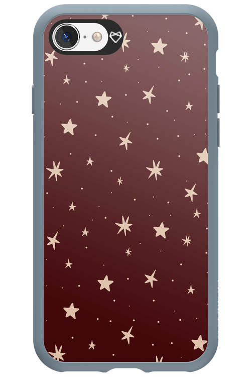 Burgundy Stars - Apple iPhone SE 2020