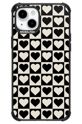 Checkered Heart - Apple iPhone 15 Plus