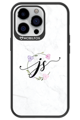 JS Monogram White - Apple iPhone 13 Pro