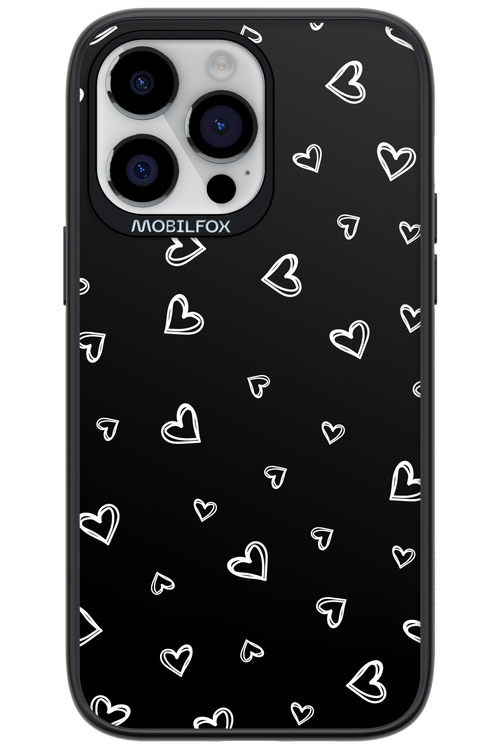 Monochrome Hearts 2.0 - Apple iPhone 14 Pro Max