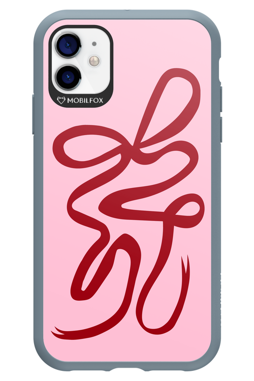 Burgundy Bow - Apple iPhone 11