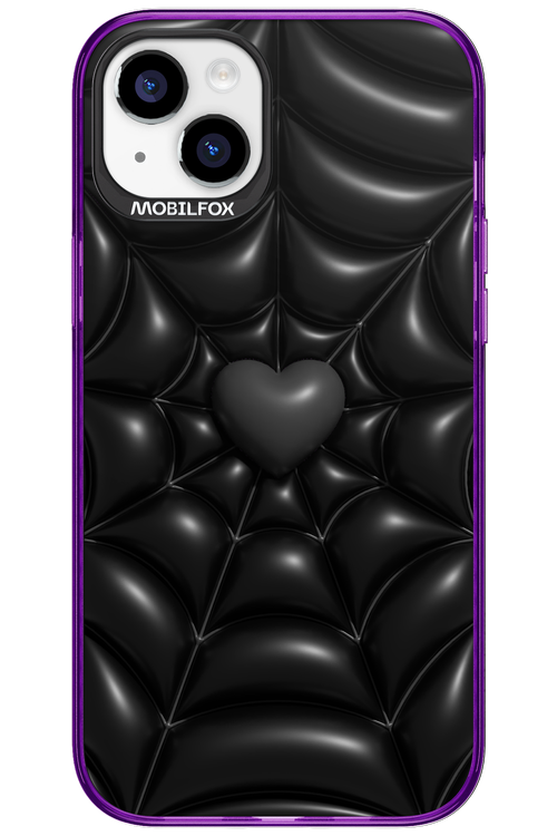 Black Spider Heart - Apple iPhone 15 Plus