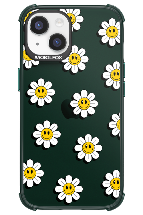 Smiley Flowers Transparent - Apple iPhone 14