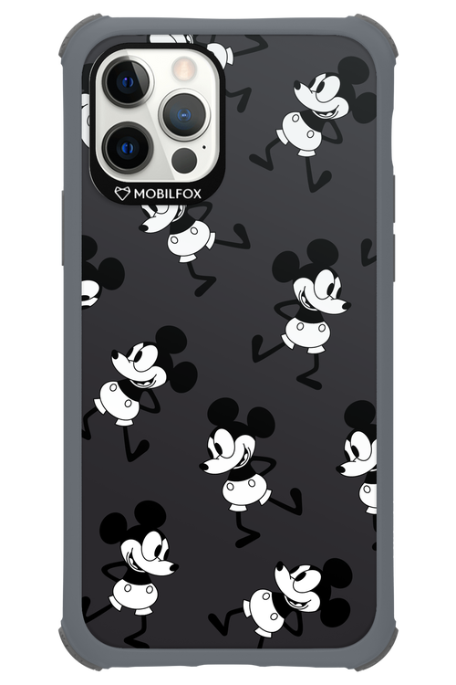 Iconic Mouse (antracite pattern) - Apple iPhone 12 Pro
