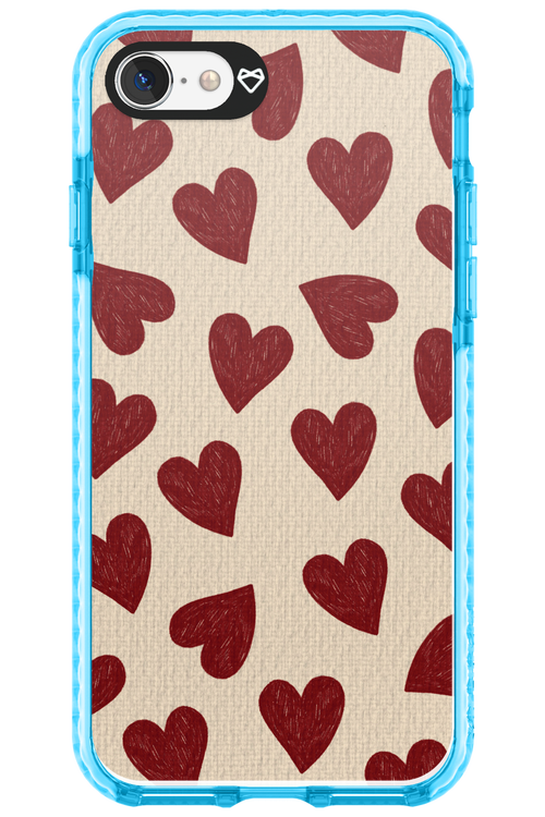 Chalky Hearts 2.0 - Apple iPhone SE 2022