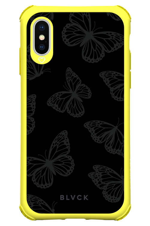 Black Butterflies - Apple iPhone XS