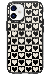 Checkered Heart - Apple iPhone 12 Mini