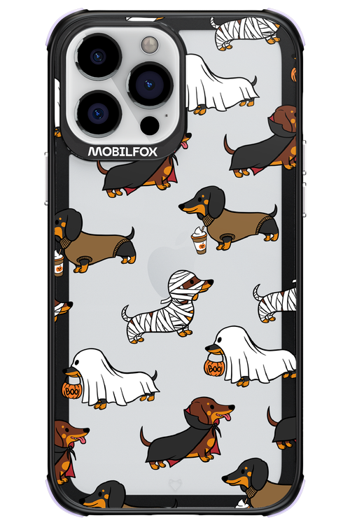 Scary Dachshund (Transparent) - Apple iPhone 13 Pro Max