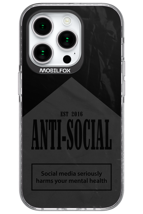ANTI-SOCIAL (BLVCK) 2.0 - Apple iPhone 15 Pro
