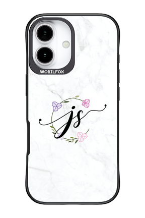 JS Monogram White - Apple iPhone 17