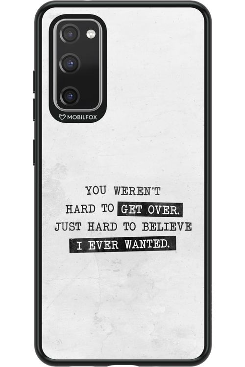 Hard to Believe 2.0 - Samsung Galaxy S20 FE