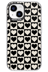 Checkered Heart - Apple iPhone 15