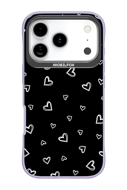 Monochrome Hearts 2.0 - Apple iPhone 17 Pro