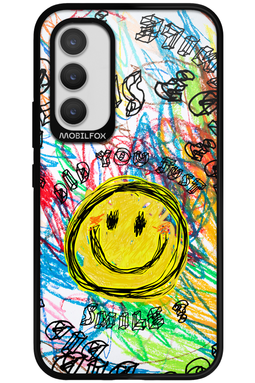 Crayon Smiley Colorful - Samsung Galaxy A34