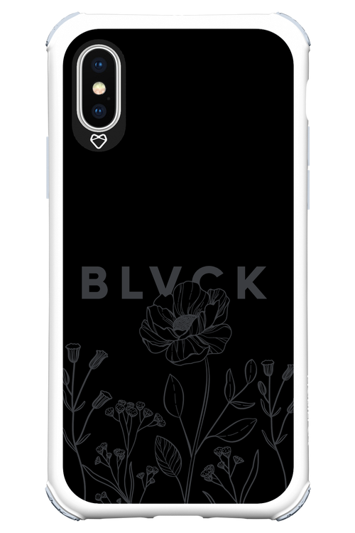 Black Flowers - Apple iPhone XS