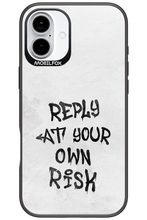 At Your Own Risk 2.0 - Apple iPhone 16 Plus
