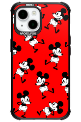 Iconic Mouse (red pattern) - Apple iPhone 15